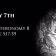 May 7th: Deuteronomy 8 & Luke 5:17-39